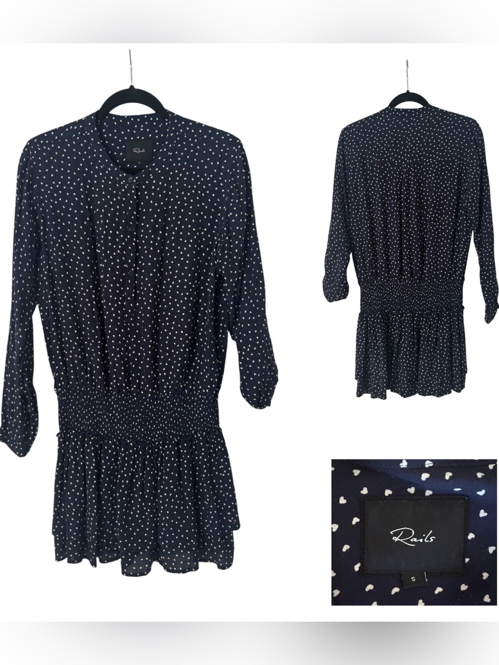 Rails Drop Waist Hearts Dress